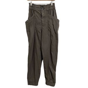 Free People Elastic Waist Wrap Around Drop Pocket Pants Size Small